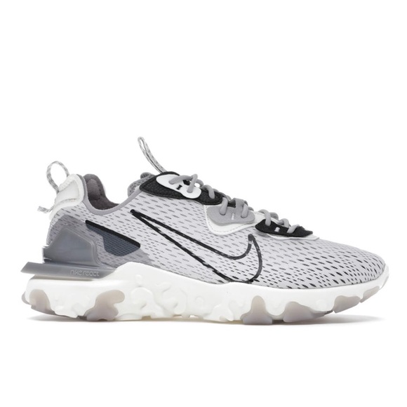 Nike React Vision Vast Grey Black White - Picture 2 of 10